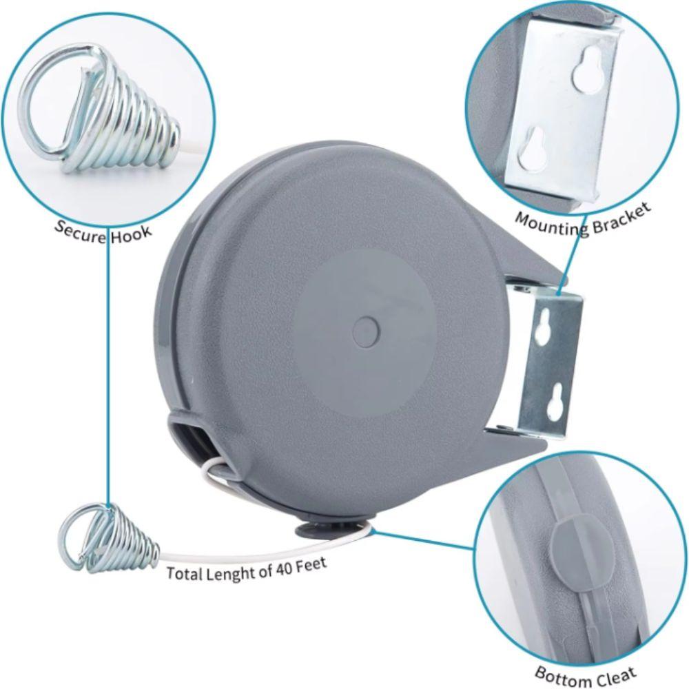 Stretchable Retractable Clothesline Telescopic Drying Rack Laundry Line  Laundry Organizer