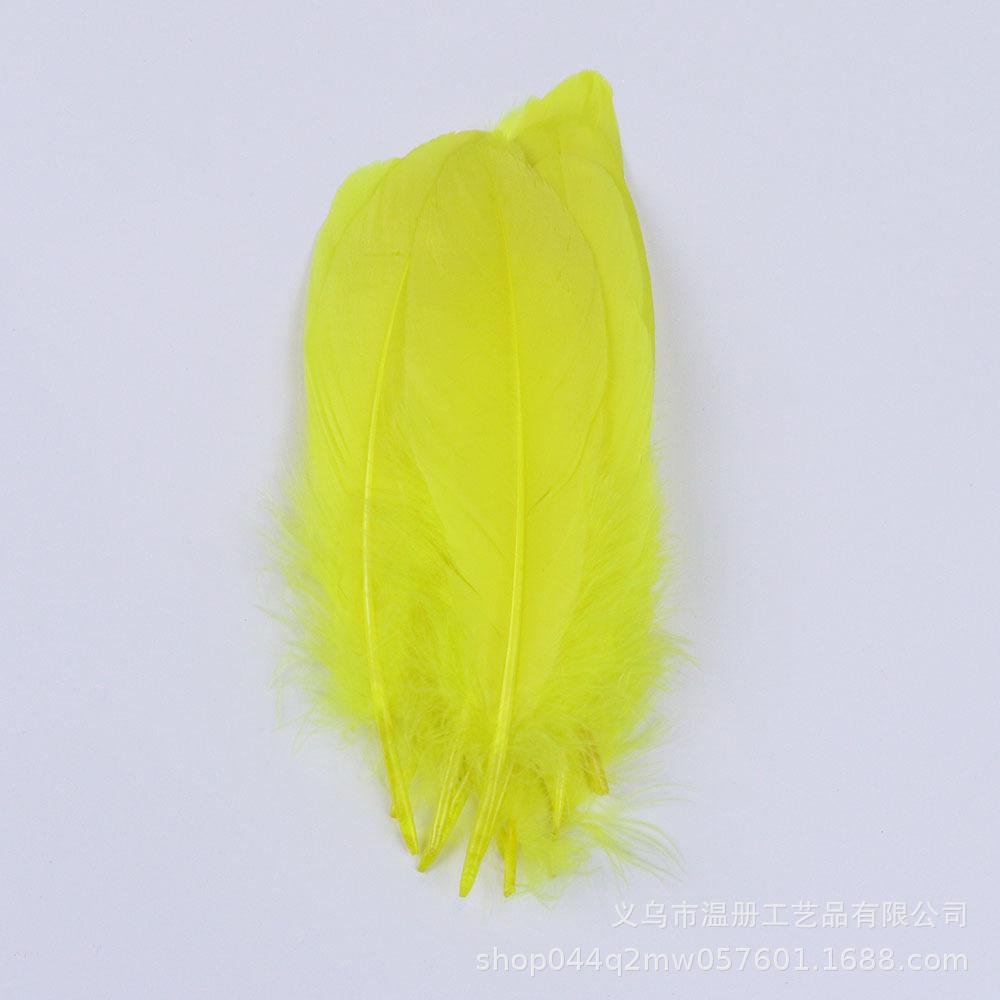High-Quality Colored Goose Feathers Large Floating Feathers Children'S Handmade Clothing Materials Macaron Feather Accessories