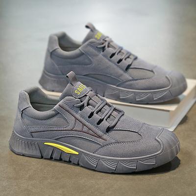 Zomer Heren Vintage Arbeidsbeschermingsschoenen Outdoor Lichtgewicht Ademend Laag uitgesneden Sneakers Loafers Slijtvaste Heren Werkschoenen