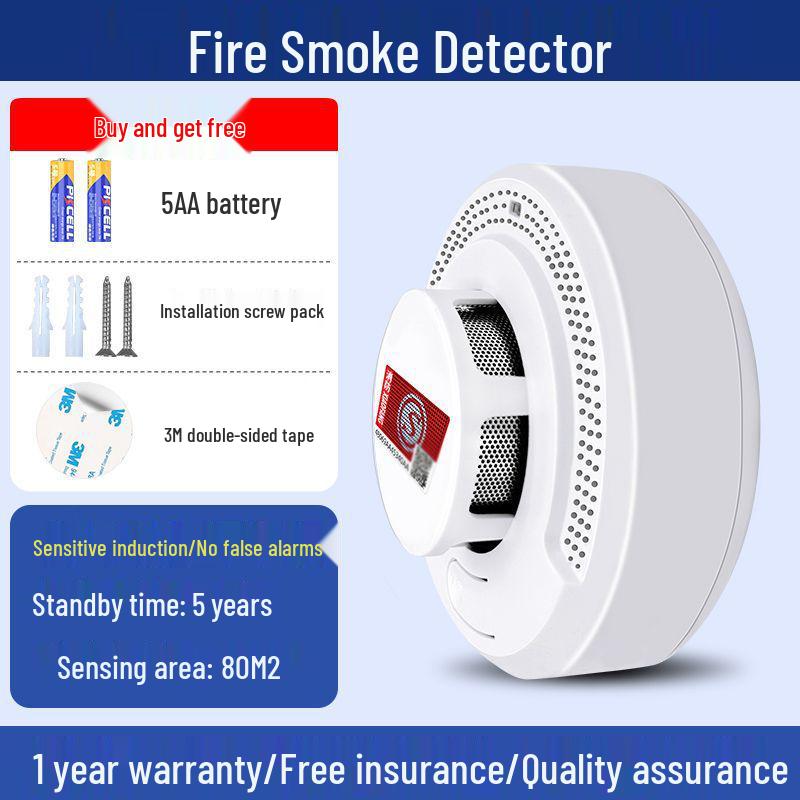 3C Certified Standalone Smoke & Fire Detection Alarm for Commercial and Household Use