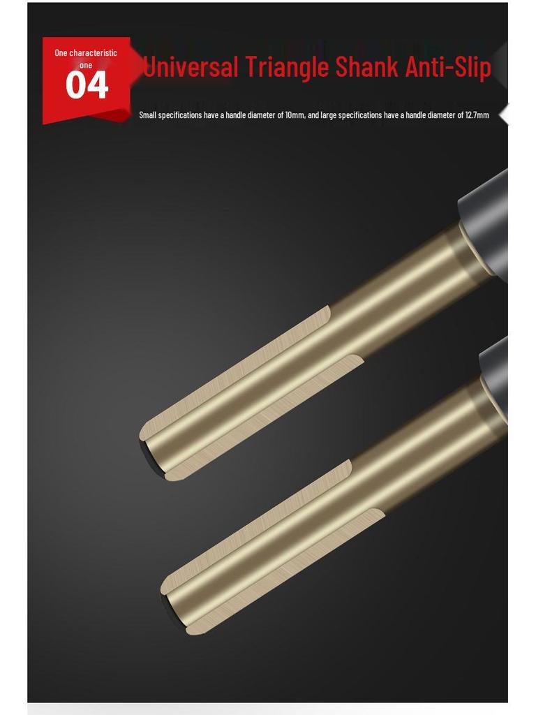 12mm High Hardness Twist Drill Bit Set for Iron, Stainless Steel, and Woodworking