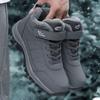 Winter velvet men's shoes new snow boots high-top outdoor platform men's casual shoes winter warm men's cotton shoes