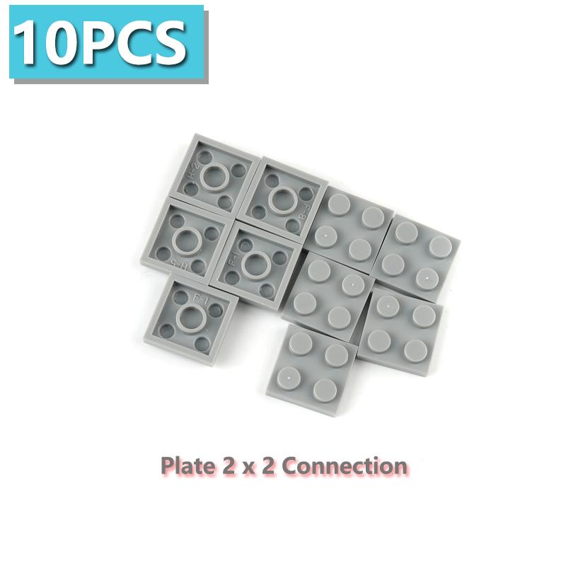 10PCS/Set Roller Coaster Track Chassis Moc Building Blocks Parts Lower Rail/Bow/Slope/Straight Rail Puzzle Assembly Toys Bricks