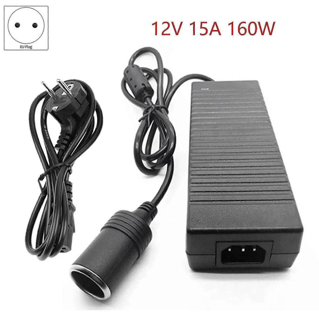 12v 15a 160w Car Converter 220v To 12v Car Adapter Converter Car Home - Lighter Converter Eu Plug Less