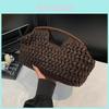 Woven Bag For Women Summer Beach Vacation Large Capacity With Lock Closure For Daily Use