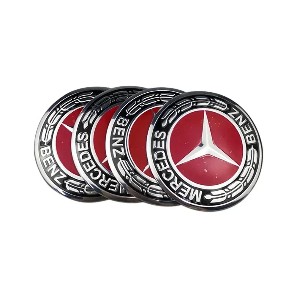 Hot Car Sticker 56mm Car Wheel Center Hub Emblem Sticker for Mercedes Benz W203 W204 W205 W209 W210 W211 W212 W176 W166 W163 W22