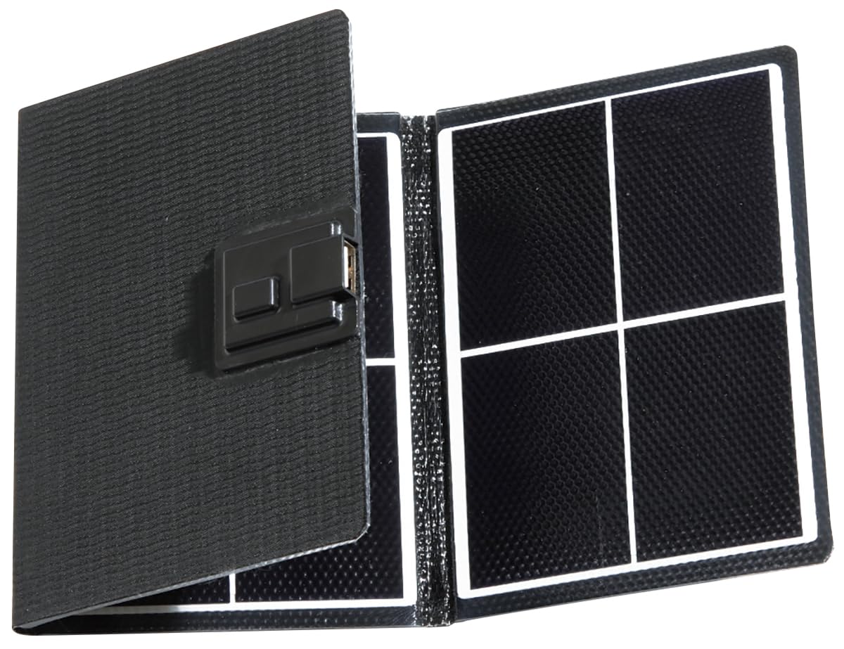 

Alphax AWAT Pocket Solar Charger, Smartphone Charger, Solar Panel, Foldable, Slim Type, AP-712602