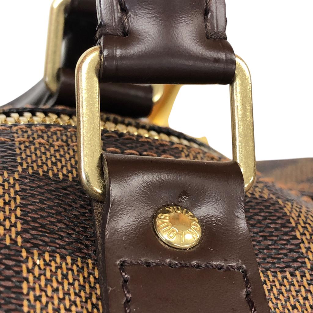 Used Louis Vuitton Damier Keepall 50 N41427 Boston Bag Canvas Brown Authentic 13296
