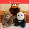 Plush Toy Panda With Pp Cotton Filling Soft Short Plush Kids Home Office Decor
