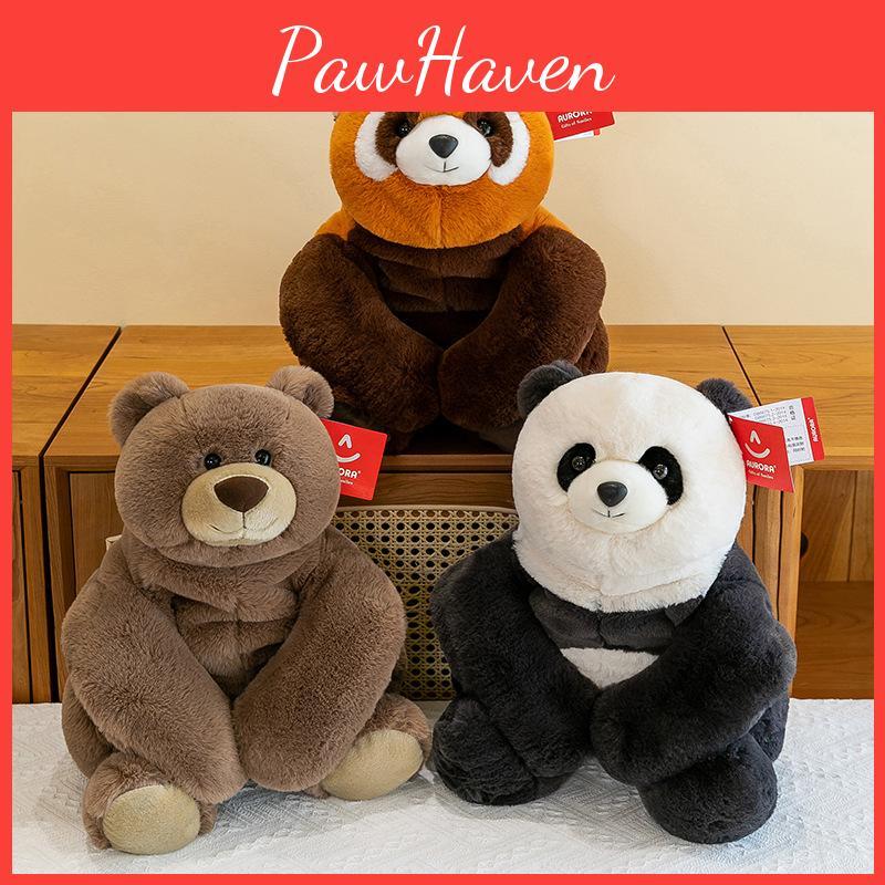 Plush Toy Panda With Pp Cotton Filling Soft Short Plush Kids Home Office Decor