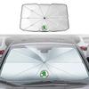 Capa de Proteção Solar para Para-brisa de Carro Anti UV Guarda-sol Acessórios para Skoda fabia octavia Rapid kodiaq superb 3 A4 A5 A7 Mk3 karoq