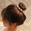 Ruoshui Woman Big Pearl Hair Ties  Korean Style Hairband Scrunchies Girls Ponytail Holders Rubber Band Hair Accessories