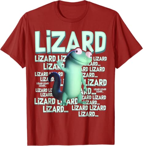 LizardLizardLizard Funny Weirdcore Animal Meme Viral Trending TShirt Humor Y2k Saying Tee Novelty Gift Short Sleeve Blouses S