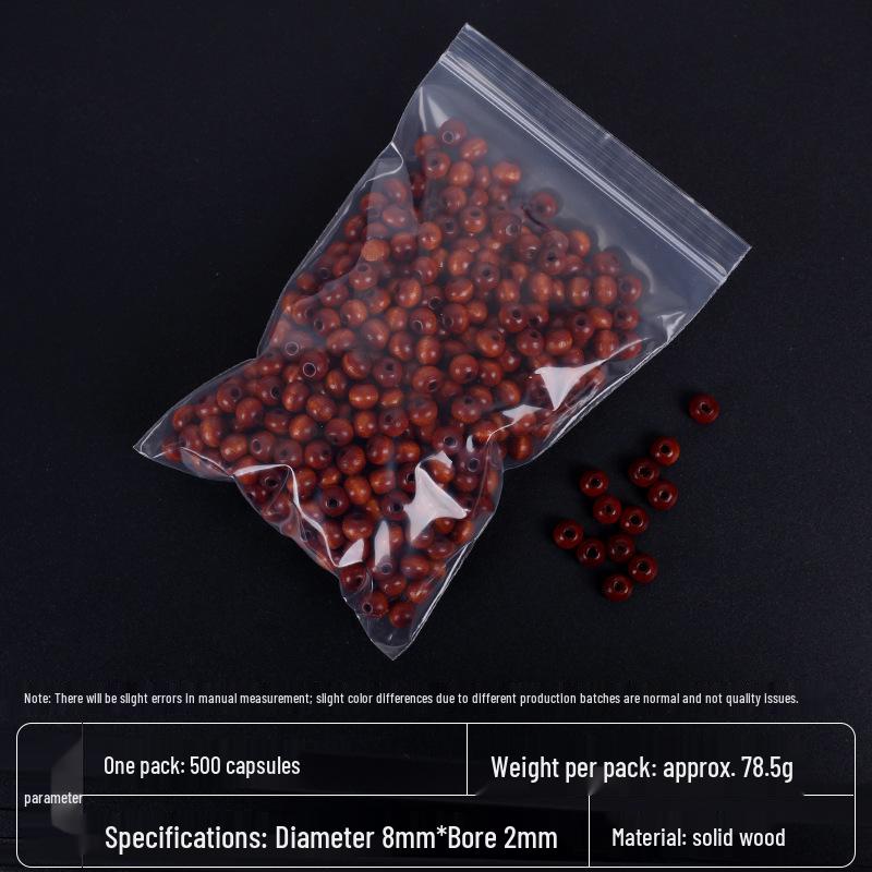 Eco-Friendly Solid Wood Colorful Beads – Natural and Mixed Hues