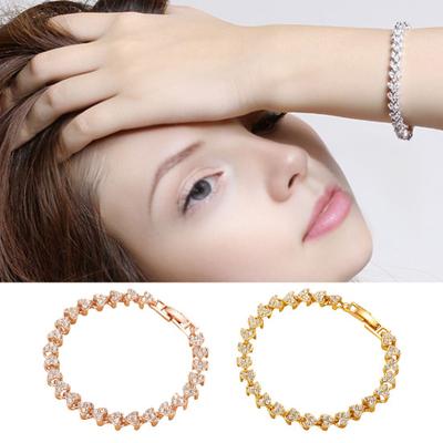 Bilezik Zirkon Taşlı Parlaklık Bileklik Alerji Yapmayan Ayarlanabilir Uzunluk Istakoz Kapanışlı Bileklik Işıltılı Takı Hediye