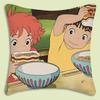 Cute Cartoon Ponyo Pillow Covers Cartoon Sofa Decorative Home Double-Sided Printing Short Plush Cute Cushion Cover