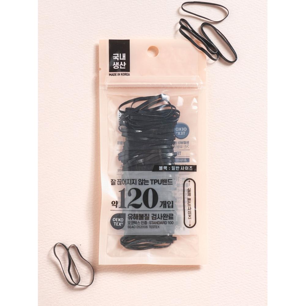 

Daiso Tpu Bands 120 шт. в упаковке, черные