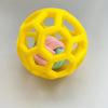 TPR Gumový dutý míček hračka pro mazlíčky s vánočním zvonkem pro štěňata a kočky