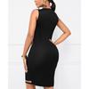 Sommer Pendeln Schwarz Weiß Patchwork Bodycon Kleider Für Frauen 2022 Halter Übergroßen Midi Vintage Party Tank Ärmelloses Kleid