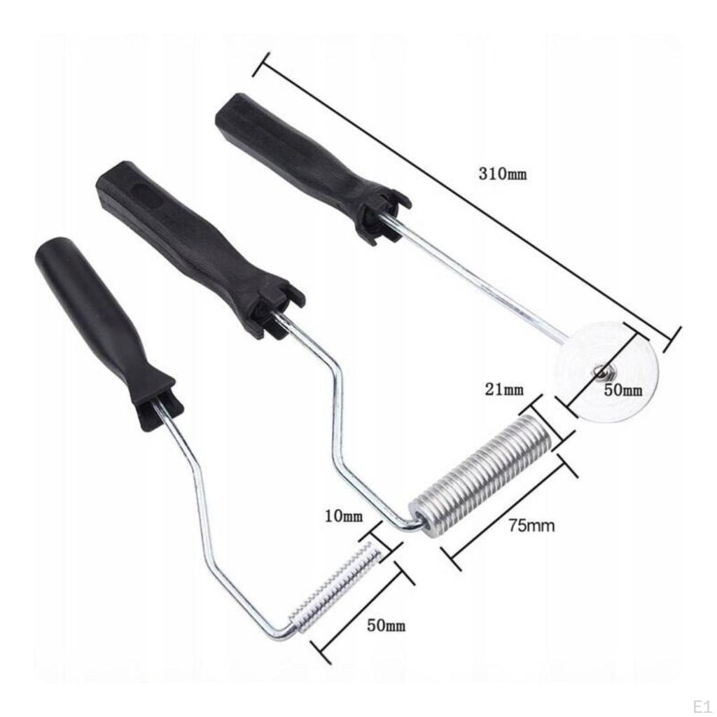 3 Pieces Fiberglass Roller Compact Air Pocket Disperser Ergonomic Tool