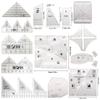 Acrylic Irregular 90° Sewing and Patchwork Ruler for Fabric Cutting