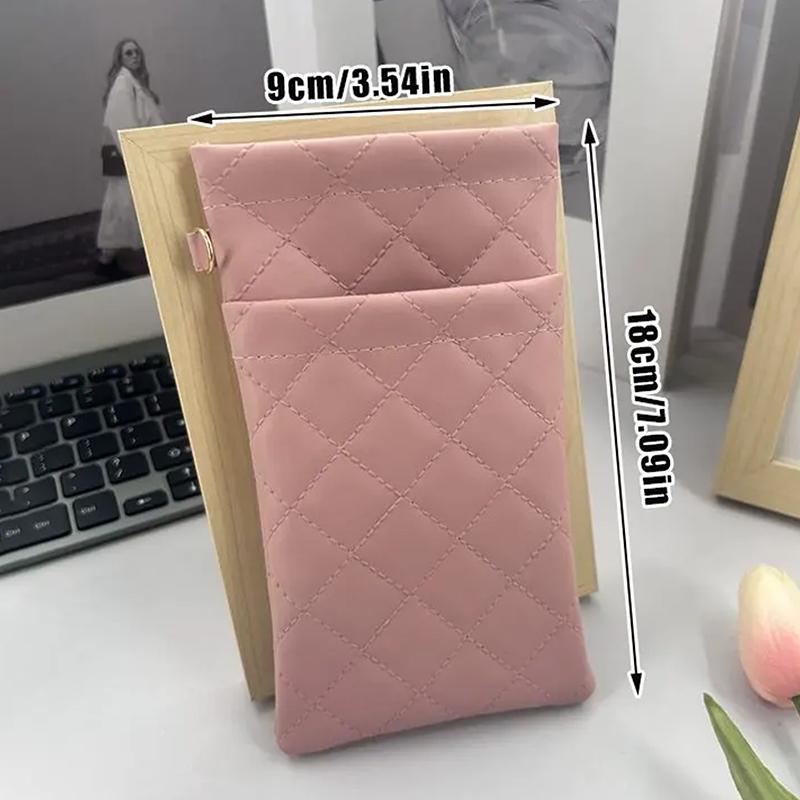 Double-Layer Eyeglasses Pouch Pu Leather Sunglasses Bag Waterproof High-End Glasses Bag Portable Sunglasses Case