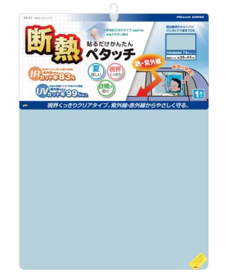 Petacchi IR Insulation Window 35 X Car Interior Supplies Film, Sunscreen, Clear, 2-Pack, 47cm, DF-57,