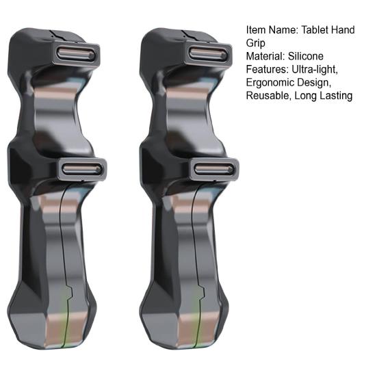2Pcs Ergonomic Tablet Hand Rest Six-Finger Operation Anti-Slip Simple Installation Universal Silicone Tablet Grip Holder