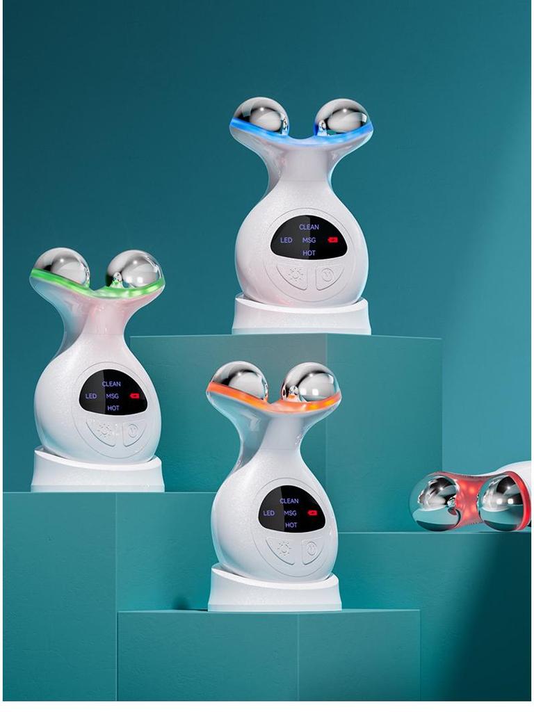 Cross-Border Neck & Facial Massager with Light Therapy