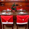 Christmas Decor Nonwoven Fabric Chair Cover With Festive Red Design For Holiday Dining