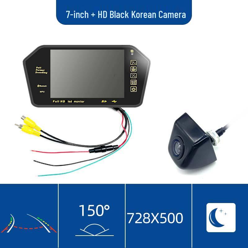 Bluetooth MP5 Wireless Rear View Camera for 7-inch Rearview Mirror Monitor with Reverse Priority