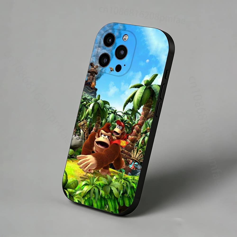 Spiel D-Donkey Kong Affe Schlank Rückseite Handyhülle für iPhone 17,16,15,14,13,12,11 Pro,Max,Plus,X,XS,XR,SE,Mini Schutzhülle