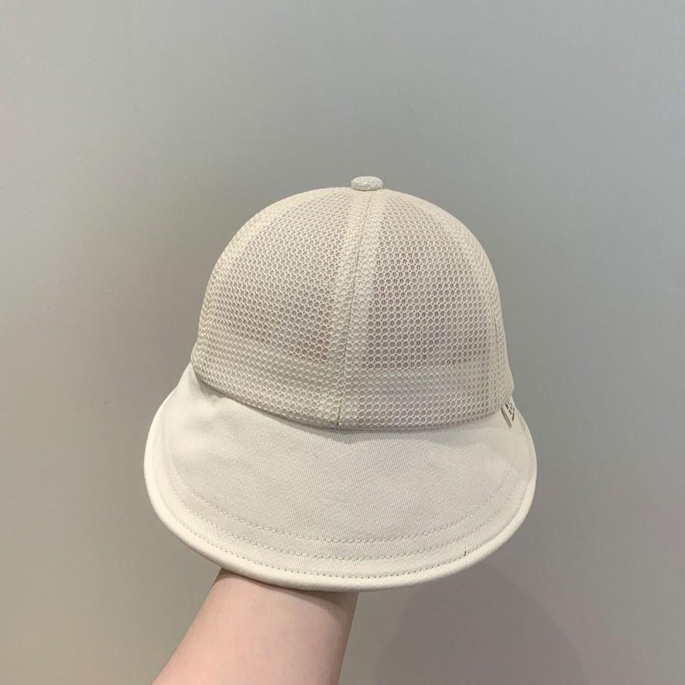 

Hollow Baby Baseball Cap Adjustable Strap Baby Hat New Peaked Visor Cap 2-6 Years Old білий