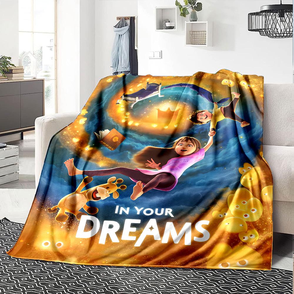 1pc Blanket - movie In Your Dreams Print Design,Lightweight Blanket for Sofa,Bed- Soft &Warm,Gift for All Seasons