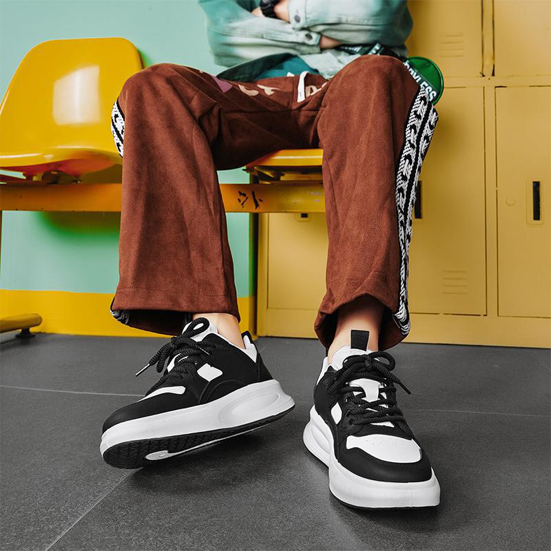 22 years niche leather surface casual sports board shoes tide street Hong Kong style breathable