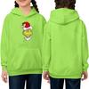 Kinder Langarm Locker sitzender Pullover Hoodie mit Kordelzug und Unifarbe
