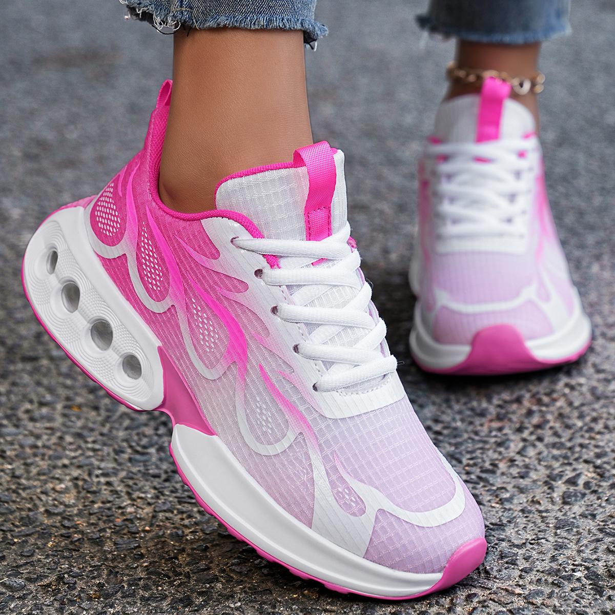 

New Casual Sneakers Womens Lightweight Breathable Running Shoes Air Cushion Shock-absorb Fashion Sports Shoes Tennis Trainers 42