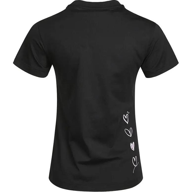 Adidas Heart Logo Letter Print American Vintage Fitness Training Comfortable Trendy Casual Sports Crew Neck Short Sleeve T-Shirt Women Tops GL6844
