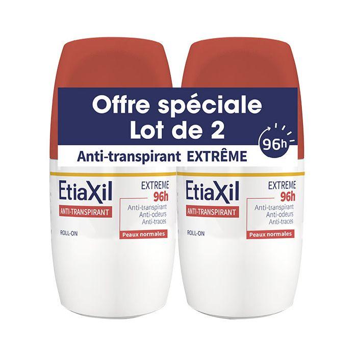 Déodorant - Etiaxil - Aisselles Extrême - 96h - Roll on - 2x50 ml