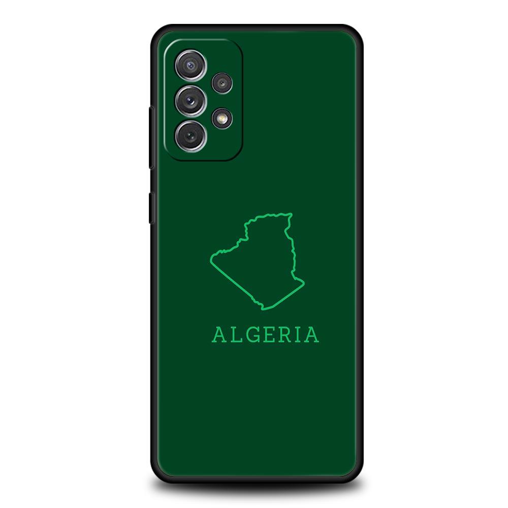 Phone Case For Samsung Galaxy A15 A13 A51 A71 A41 A31 A21S A03S A05 A35 A32 A55 A23 A25 A33 A53 A73 5G Algeria Passport Cover