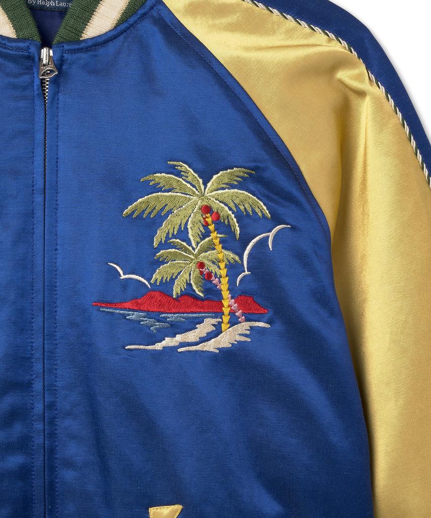 Polo Ralph Lauren W Satin Bomber Jacket - Blue