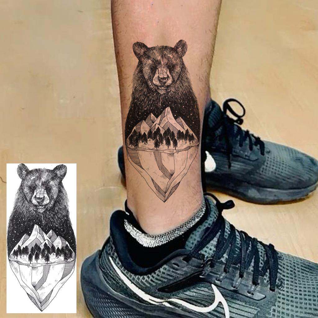 1 Sheet Scary Skull Grim Reaper Temporary Tattoos For Men Women Hand Arm Forearm, Realistic Fake Tattoo Sticker Halloween Tatoos