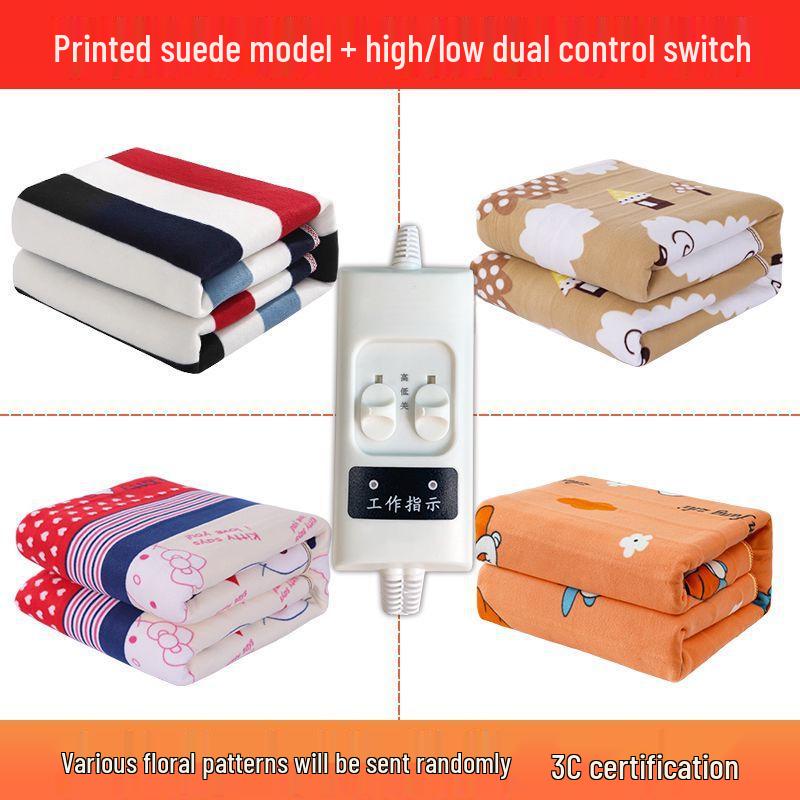 Extra Large Electric Blanket with Dual Temperature Control, Perfect for Three-Person Use, Dorm Room Safe, No Radiation.