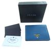 Makelloses PRADA Bifold Portemonnaie kobaltblaues Leder Damen 1MV204 Gebraucht