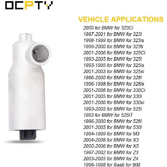 

OCPTY 2H1030 0280140545 Idle Air Control Valve fit 2000 for BMW 323Ci, 1997-2001 for BMW 323i, 1999-2000 for BMW 323ti, 1993-2005 for BMW 325i,