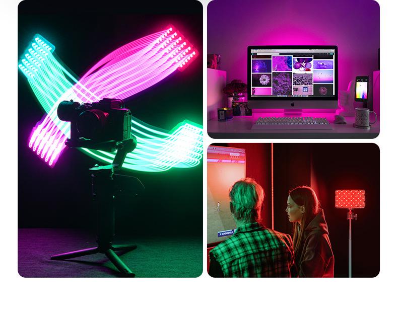 Yongnuo YN120RGB Portable RGB Pocket Light with Adjustable Color Temperature for Live Broadcast, LED Fill, Vlog, and Atmosphere Lighting