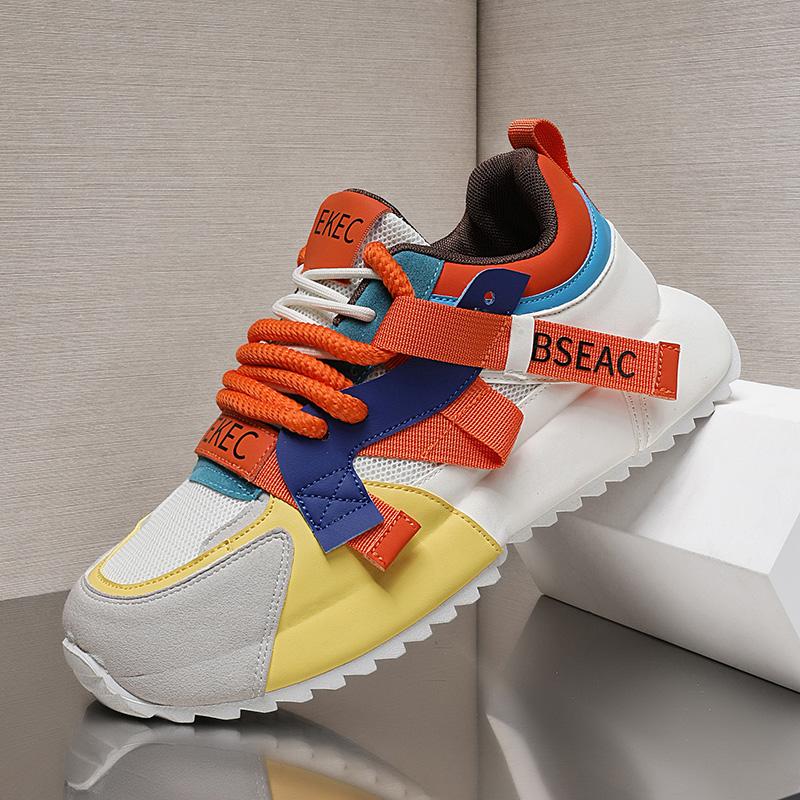 

Retro Thick Sole Men s Shoes 2024 Spring New Men s Casual Sneakers Fashion Comfortable Anti Slip Outdoor Wear-resistant Footwear 39
