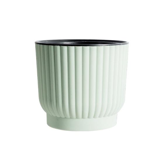 Self Watering Pots for Indoor Plants Plastic Wicking Flower Pots Modern African Violet Planter with Reservoir And Wick Rope
