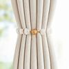 2Pcs Rose Flower Shape Curtain Tieback Shell Shape Magnetic Buckle Window Curtain Buckles Gold Silver Curtain Rope Holders