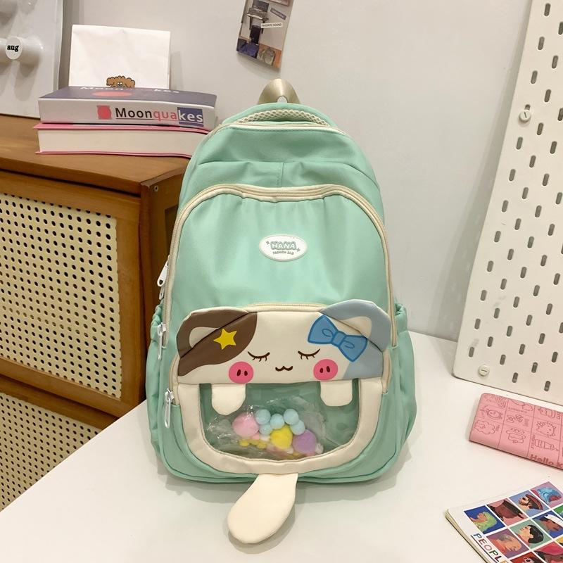 

Transparent Pain Bag Children s Large Capacity Cartoon New Backpack Lightweight Student Backpack for Primary and Junior High School Students